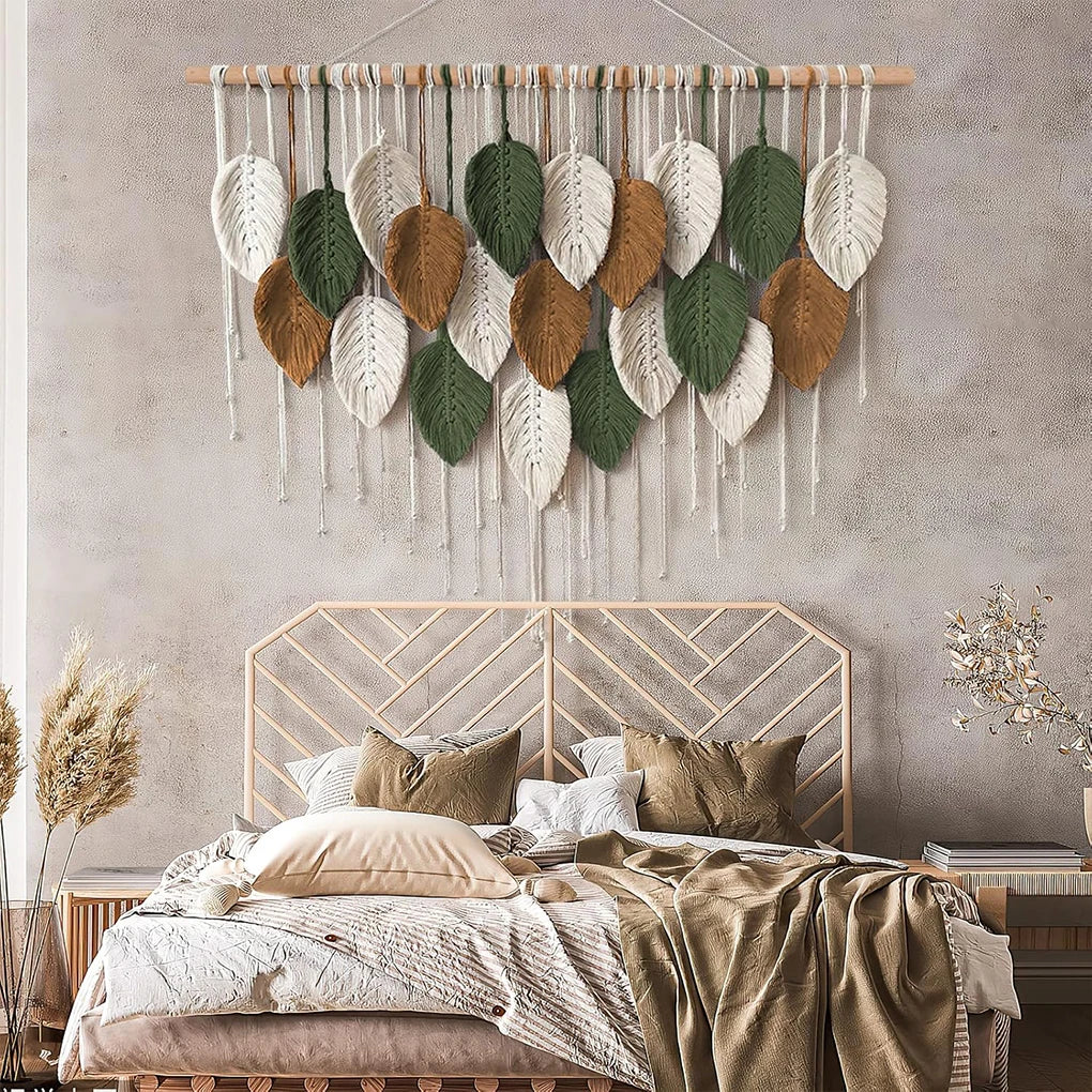 Macrame Leaf Wall Art