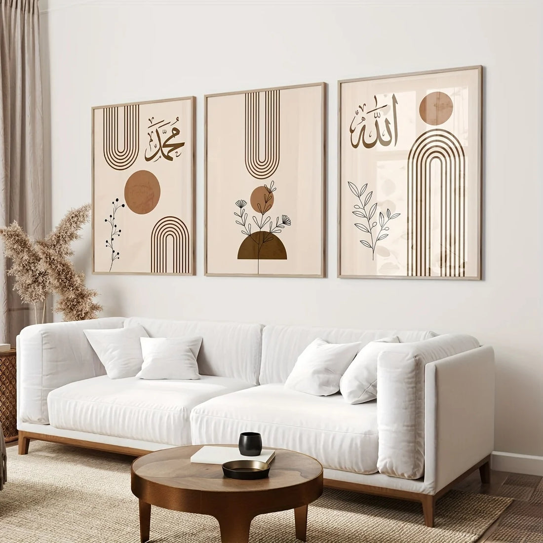 Set of 3 Islamic Canvas Art
